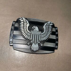 Men's Black Eagle Belt Buckle